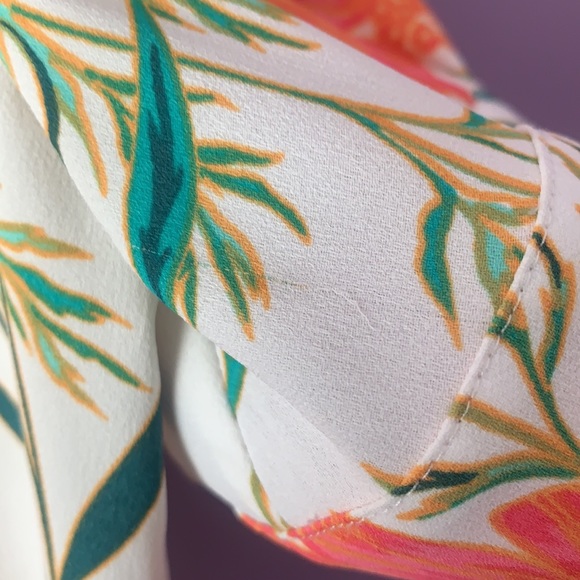 Kate Spade Blossom Tie Neck Blouse - Picture 8 of 14